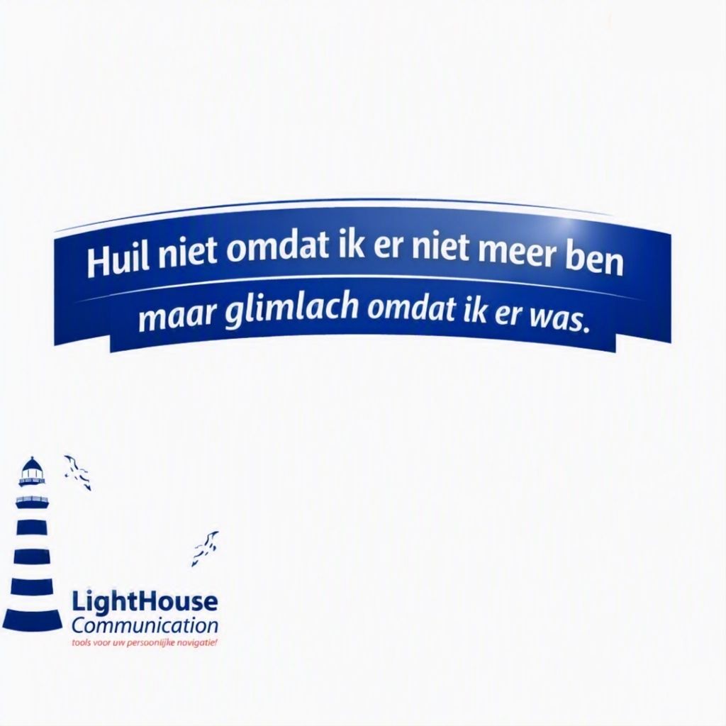 Huil niet omdat ik er niet meer ben